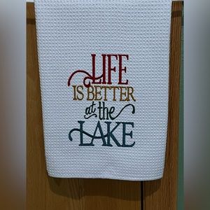 Embroidered Tea Towel